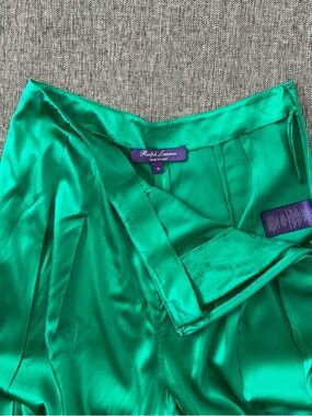 Ralph Lauren Collection Purple Label 100% Silk Jodhpur Pant Equestrian Runway